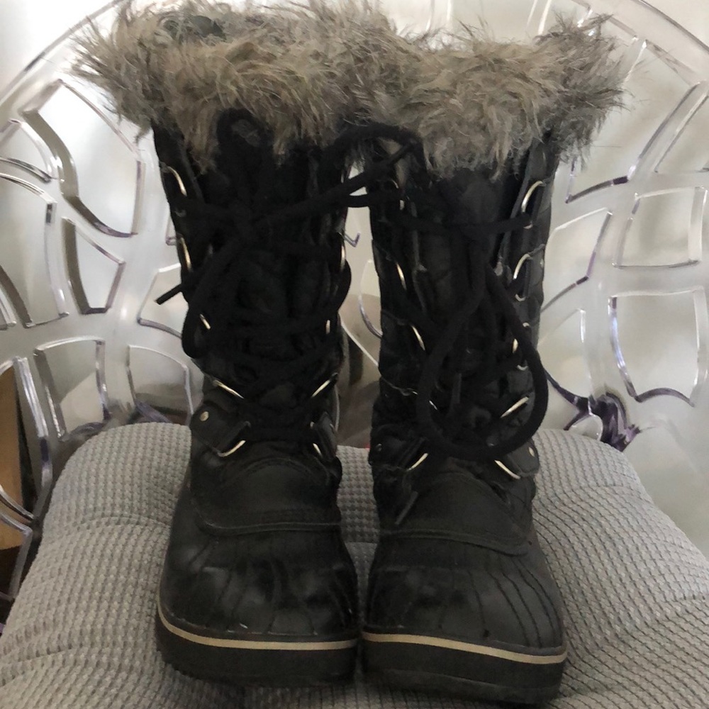 Sorel Joan of Arctic Winter Snow Boots Fur Sz 7